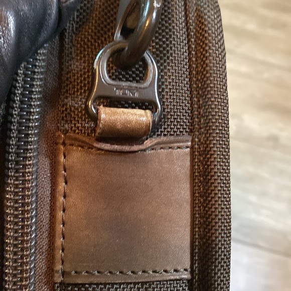 Tumi 2-way business bag briefcase organizer brief Brown - Picture 13 of 17